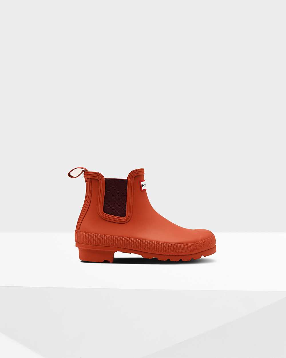 Womens Hunter Original Chelsea Boots Red | YXVHAI-092